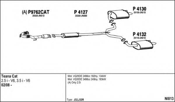 FENNO NI813 Система выпуска ОГ