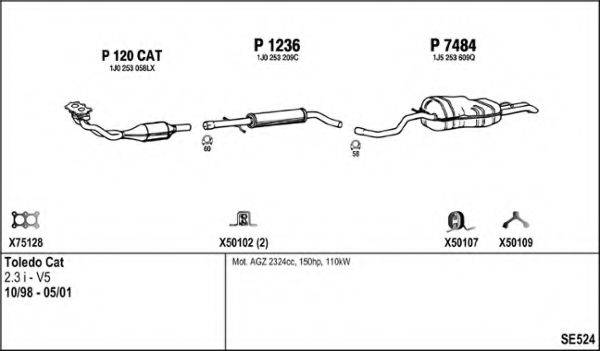 FENNO SE524 Система выпуска ОГ