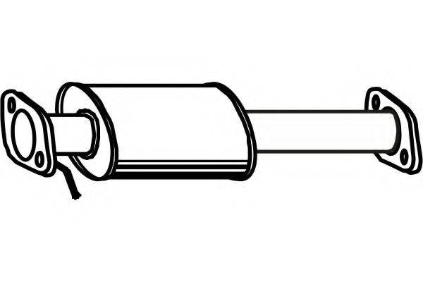 FENNO P1040 Средний глушитель выхлопных газов