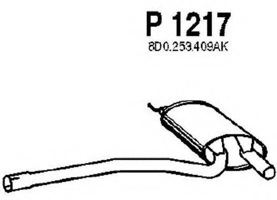 FENNO P1217 Средний глушитель выхлопных газов