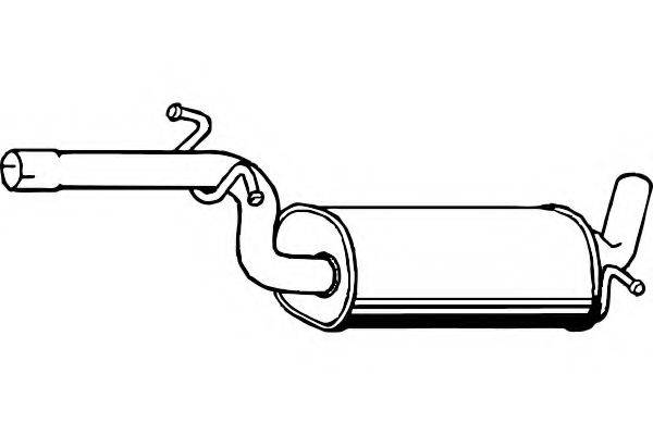 FENNO P1294 Средний глушитель выхлопных газов