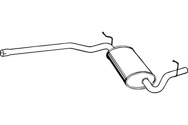 FENNO P1307 Средний глушитель выхлопных газов