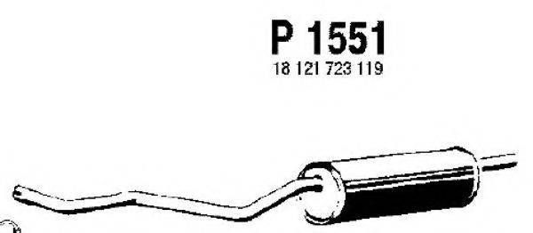 FENNO P1551 Глушитель выхлопных газов конечный