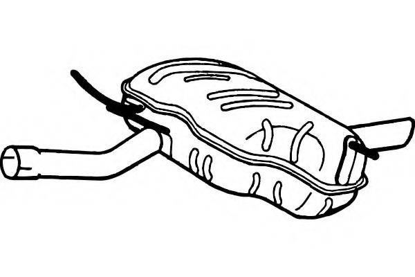 FENNO P1595 Глушитель выхлопных газов конечный