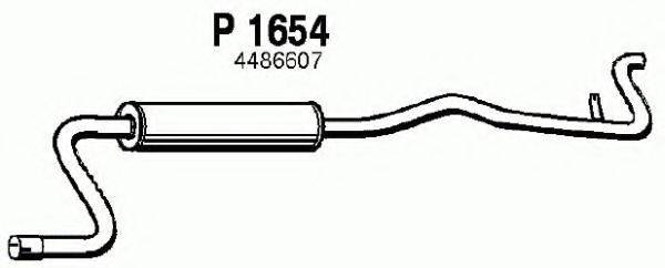 FENNO P1654 Глушитель выхлопных газов конечный