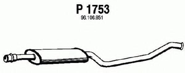 FENNO P1753 Средний глушитель выхлопных газов