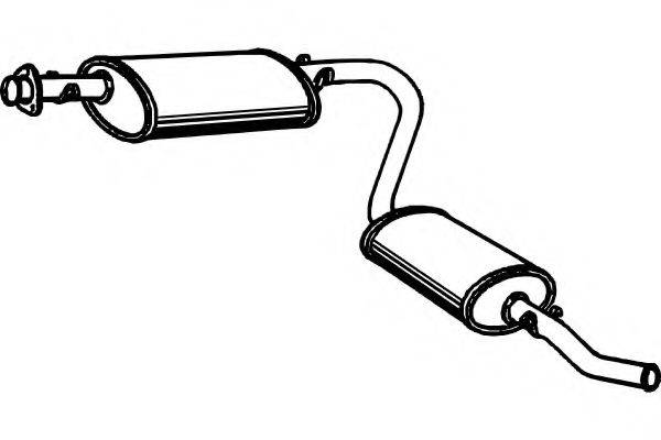 FENNO P1764 Глушитель выхлопных газов конечный