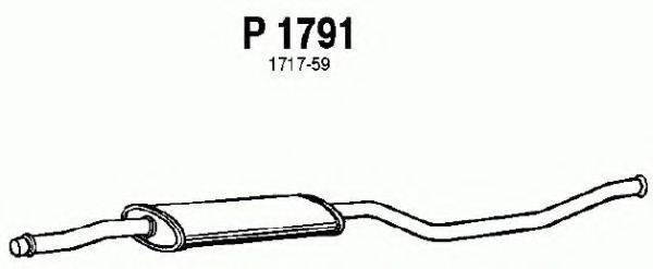FENNO P1791 Средний глушитель выхлопных газов