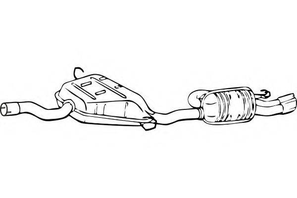 FENNO P2290 Глушитель выхлопных газов конечный