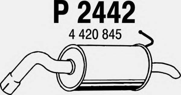 FENNO P2442 Глушитель выхлопных газов конечный