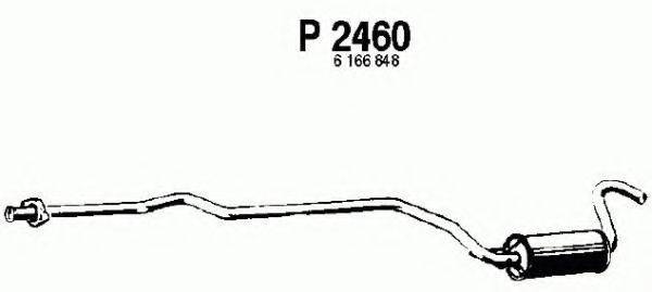 FENNO P2460 Средний глушитель выхлопных газов