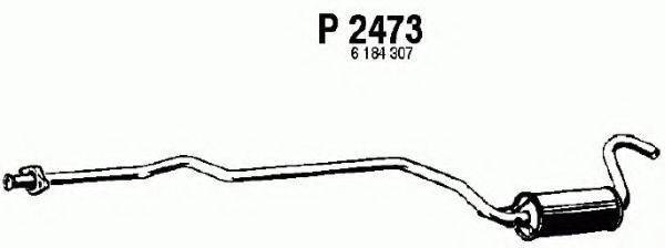 FENNO P2473 Средний глушитель выхлопных газов
