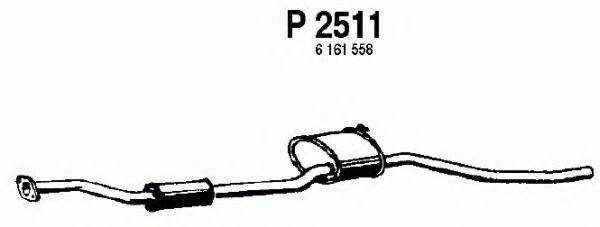 FENNO P2511 Средний глушитель выхлопных газов