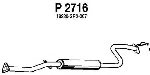 FENNO P2716 Средний глушитель выхлопных газов