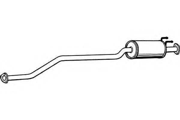 FENNO P2745 Средний глушитель выхлопных газов