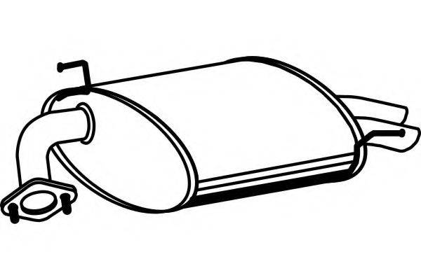 FENNO P2824 Глушитель выхлопных газов конечный