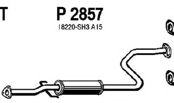 FENNO P2857 Средний глушитель выхлопных газов