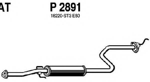 FENNO P2891 Средний глушитель выхлопных газов