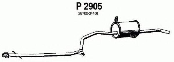 FENNO P2905 Глушитель выхлопных газов конечный