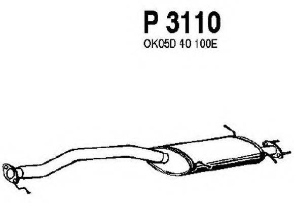 FENNO P3110 Средний глушитель выхлопных газов