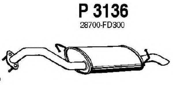 FENNO P3136 Глушитель выхлопных газов конечный