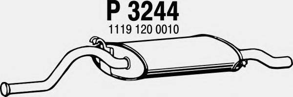 FENNO P3244 Глушитель выхлопных газов конечный
