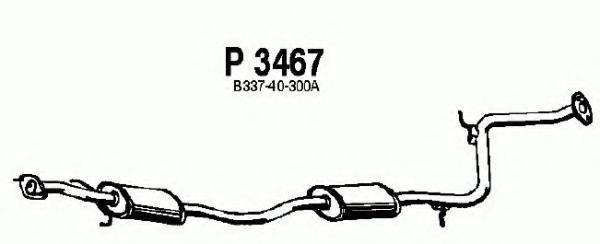 FENNO P3467 Средний глушитель выхлопных газов