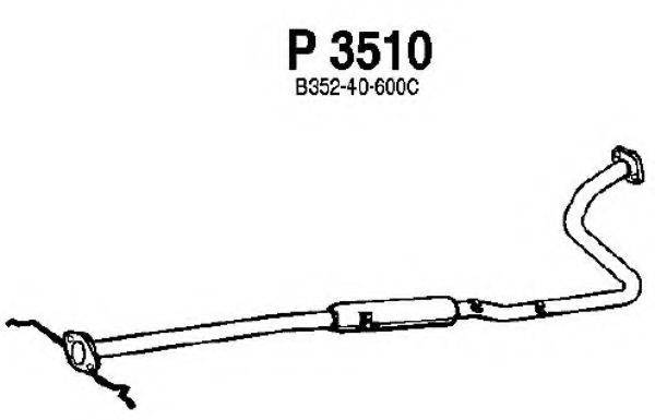 FENNO P3510 Средний глушитель выхлопных газов