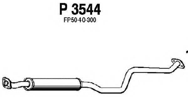 FENNO P3544 Средний глушитель выхлопных газов