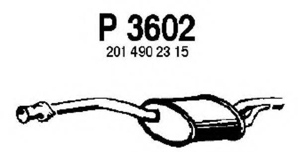 FENNO P3602 Средний глушитель выхлопных газов