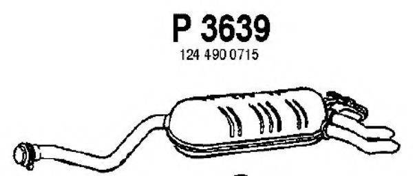 FENNO P3639 Глушитель выхлопных газов конечный