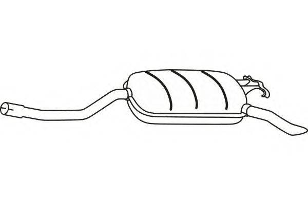 FENNO P3648 Глушитель выхлопных газов конечный