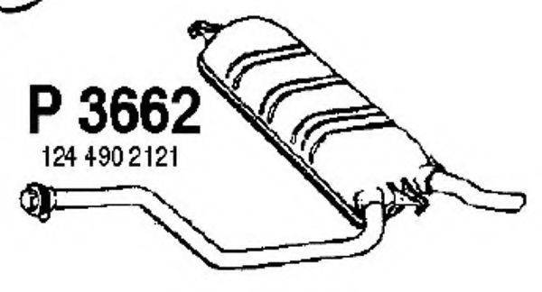 FENNO P3662 Глушитель выхлопных газов конечный