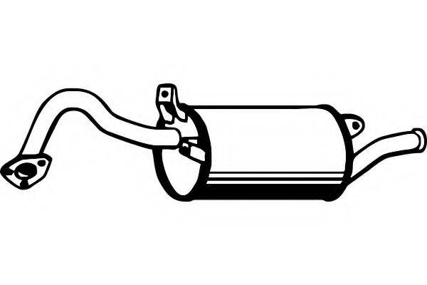 FENNO P3917 Глушитель выхлопных газов конечный