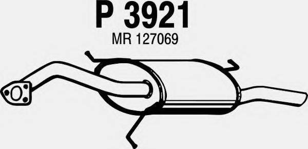 FENNO P3921 Глушитель выхлопных газов конечный