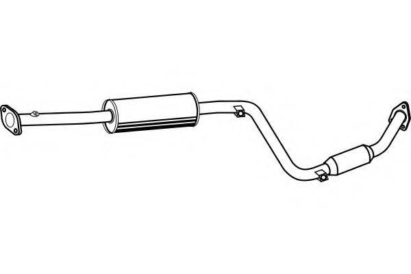 FENNO P3969 Средний глушитель выхлопных газов