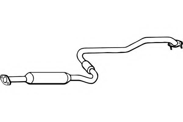 FENNO P4216 Средний глушитель выхлопных газов