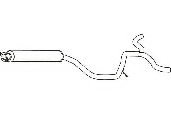 FENNO P43045 Средний глушитель выхлопных газов