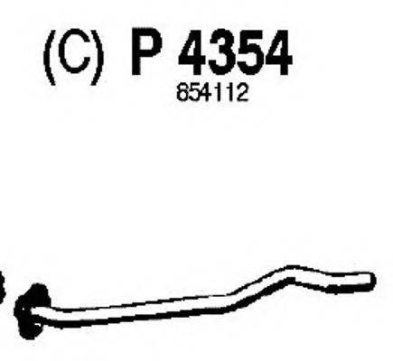 FENNO P4354 Труба выхлопного газа