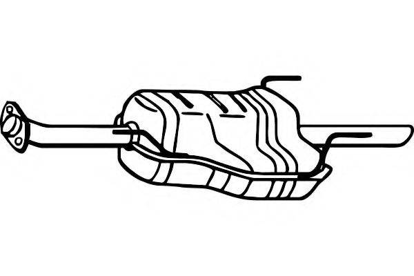 FENNO P4493 Глушитель выхлопных газов конечный