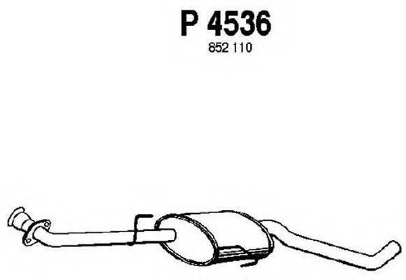 FENNO P4536 Средний глушитель выхлопных газов