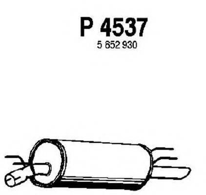 FENNO P4537 Глушитель выхлопных газов конечный