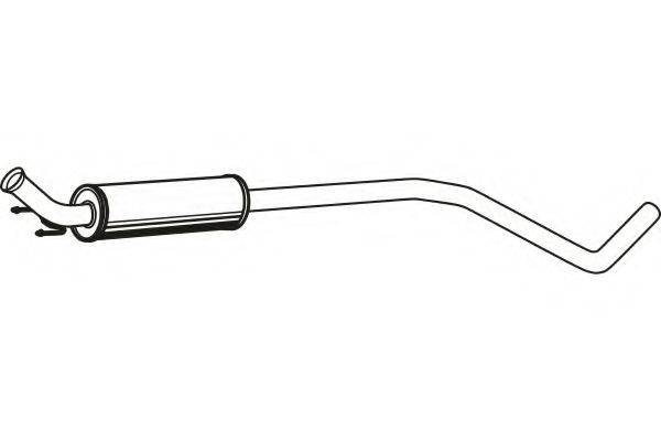 FENNO P4671 Средний глушитель выхлопных газов