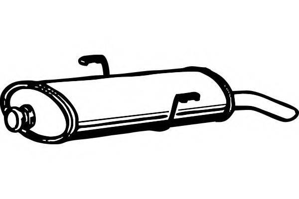 FENNO P4736 Глушитель выхлопных газов конечный