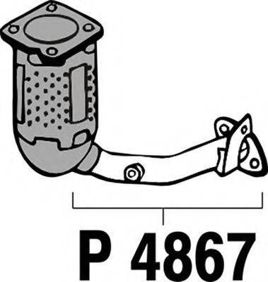 FENNO P4867 Труба выхлопного газа