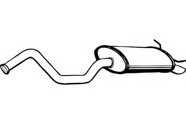 FENNO P5006 Глушитель выхлопных газов конечный