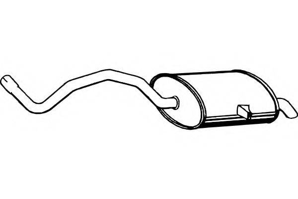 FENNO P5077 Глушитель выхлопных газов конечный