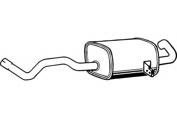 FENNO P5104 Глушитель выхлопных газов конечный