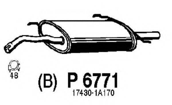 FENNO P6771 Глушитель выхлопных газов конечный