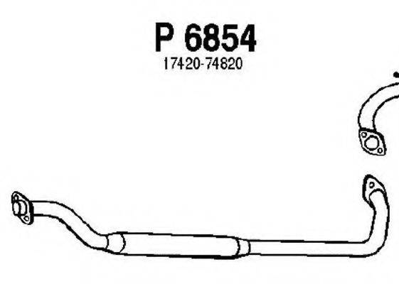 FENNO P6854 Средний глушитель выхлопных газов